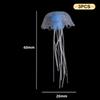 3Pcs Artificial Glowing Fluorescent Jellyfish Aquarium Decoration Fish Tank Underwater Plant Marine Aquatic Landscape Ornament