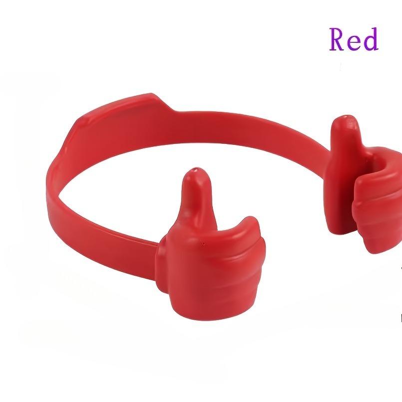 

Creative Thumbs Up Cell Phone Stand, adjustable and stable for desktop use. Novel cool daily gadget for kids and adults червоний