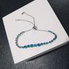 New Product S 925 Pure Silver Sea Blue Round Diamond Emily Women's Bracelet Fashion Luxury Jewelry