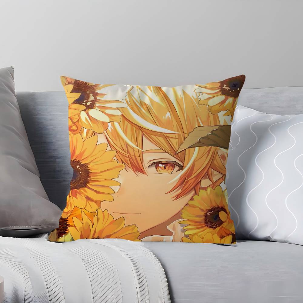 

Тенма Цукаса Мультяжная наволочка Спальня Диван Декоративная наволочка на подушку с молнией Мягкая наволочка 16x16Inch