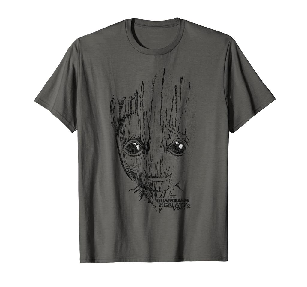 Marvel Guardians of the Galaxy Vol. 2 Groot Cute Big Face T-Shirt