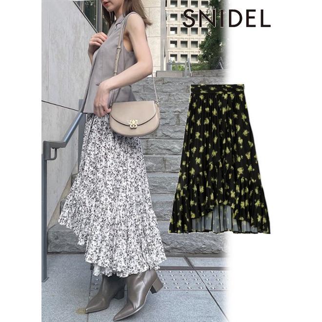 snidel / Snidel Balier Print Pleated Skirt 23 Fall/Winter SWFS234230 (50%OFF&PT5)