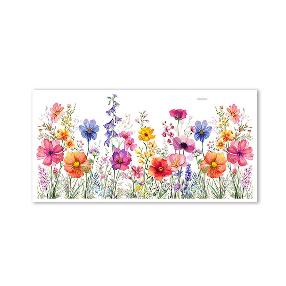 Double Sided Flowers Butterfly Wall Stickers Self-adhesive Wallpaper Decorative Wall Decal Window