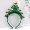 Christmas Headband Lightweight Christmas Hairband Bright Color Performance Props  Exquisite Christmas Tree Hair Hoop Costume