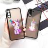S23 Ultra Case For Samsung Galaxy S23 S22 Ultra S20 S21 FE Plus S10 Lite S24 Phone Case Matte Clear Cover Funny Unicorns Rainbow
