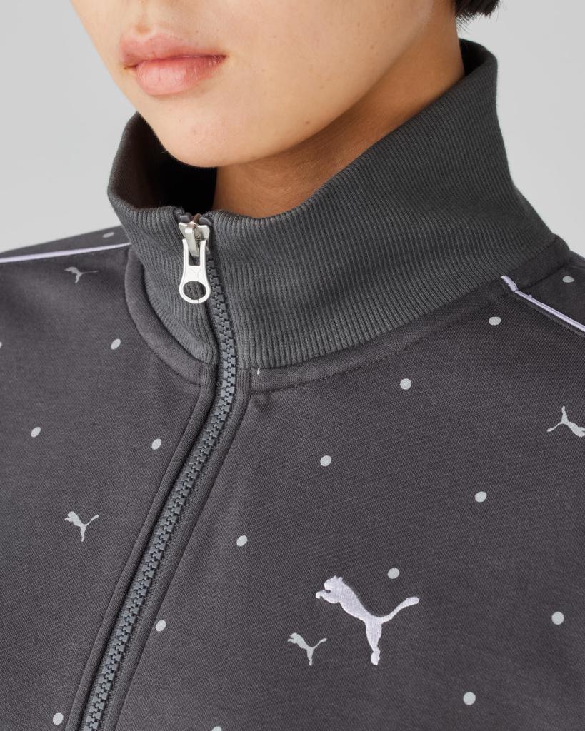 Puma 690174 Women's Core Heritage MX Track Jacket, Casual, Sports Jersey,, 25 Fall Winter Color Dusky Gray (44), L