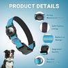 IP68 Waterproof AirTag Dog Collar – Heavy Duty Reflective Padded Design with Integrated AirTag Holder for Small, Medium & Large Dogs –