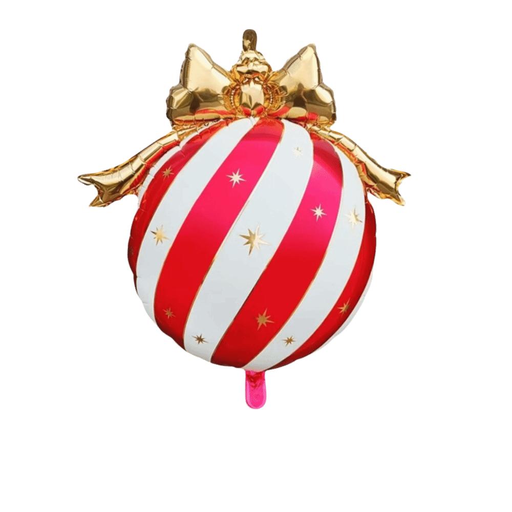 Matte Finish Christmas Bowknot Balloon Gold Bow Holiday Party Ornament Christmas Decoration