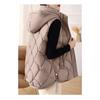 Spring and Autumn Jacket Down Cotton Vest for Women, Temperament Stand Collar Cotton Jacket Short Shoulder Down Vest