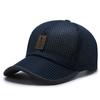 Summer new large mesh baseball cap flip hemming sun hat breathable sun hat trendy men's cap