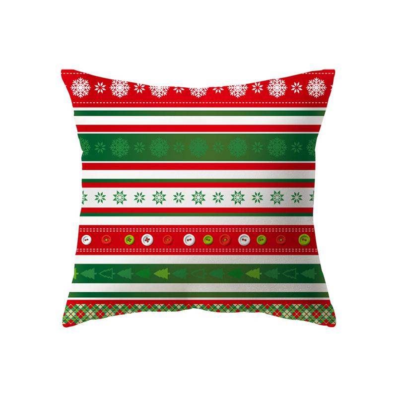 Hjemmedekorasjon Juletema trykt mønster Putetrekk Hjem Stue Sofa Pyntepute Putetrekk