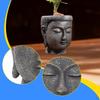 Buddha Head Planter Flower Container Figurine Crafts Pot Plant for Living Room