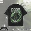 Doctor Doom Retro Comic Villain Oversized Unisex Graphic T‑Shirt