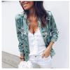 Women's Casual Floral Zip Up Bomber Jacket Coat Stand Collar Lightweight Short Outwear Tops New Round Neck Printed Fashion Zipper Jacket