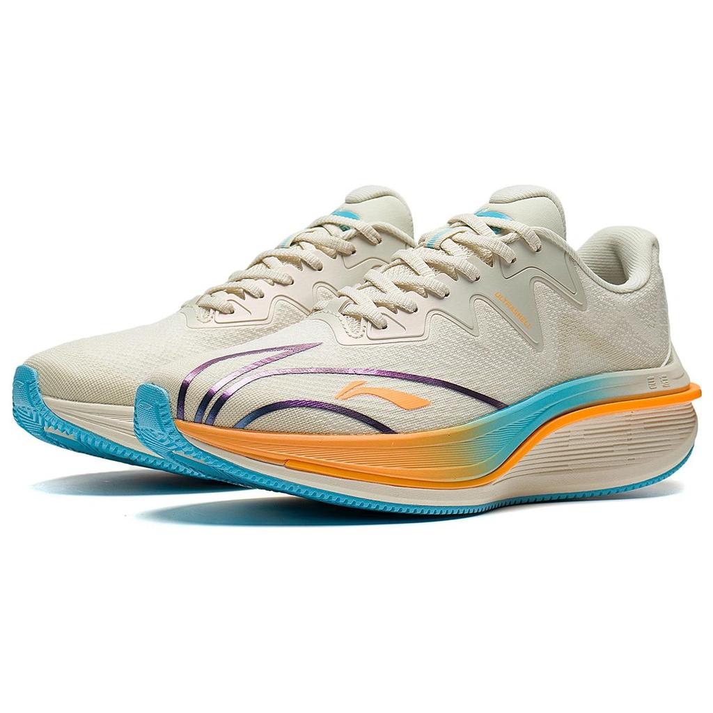New LiNing WuShi 5S 2.0 V3 Cushioning Anti Slip And Wear Resistant Low Top Running Shoes Men's Pearl White ARSS043-1