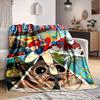 1 stuks Peacemaker Flanellen Plaid - Lichtgewicht Zacht Warm Deken voor Alle Seizoenen voor Bank, Bed, Reizen, Kamperen L1029095