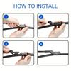 For Volkswagen Tiguan Allspace BW2 BJ2 2017-2022 Front Wiper Blades Windscreen Windshield Window WIPER 2PCS Wipers Blades 3