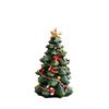 1pcs Mini Resin Christmas Tree Decor Desktop Ornament Festive Gift for Home Tabletop Decorations Small Ornaments