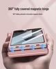 Samsung Z Flip 6 Foldable Screen Case with Large Window, Ultra-Thin Magnetic Buckle, Elegant Design.