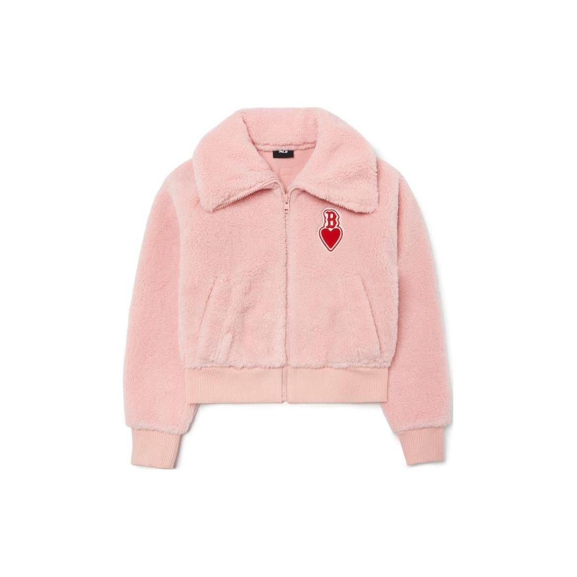 

New MLB Cropped Coats Women s Pink 3FFDH0126-43COL XS