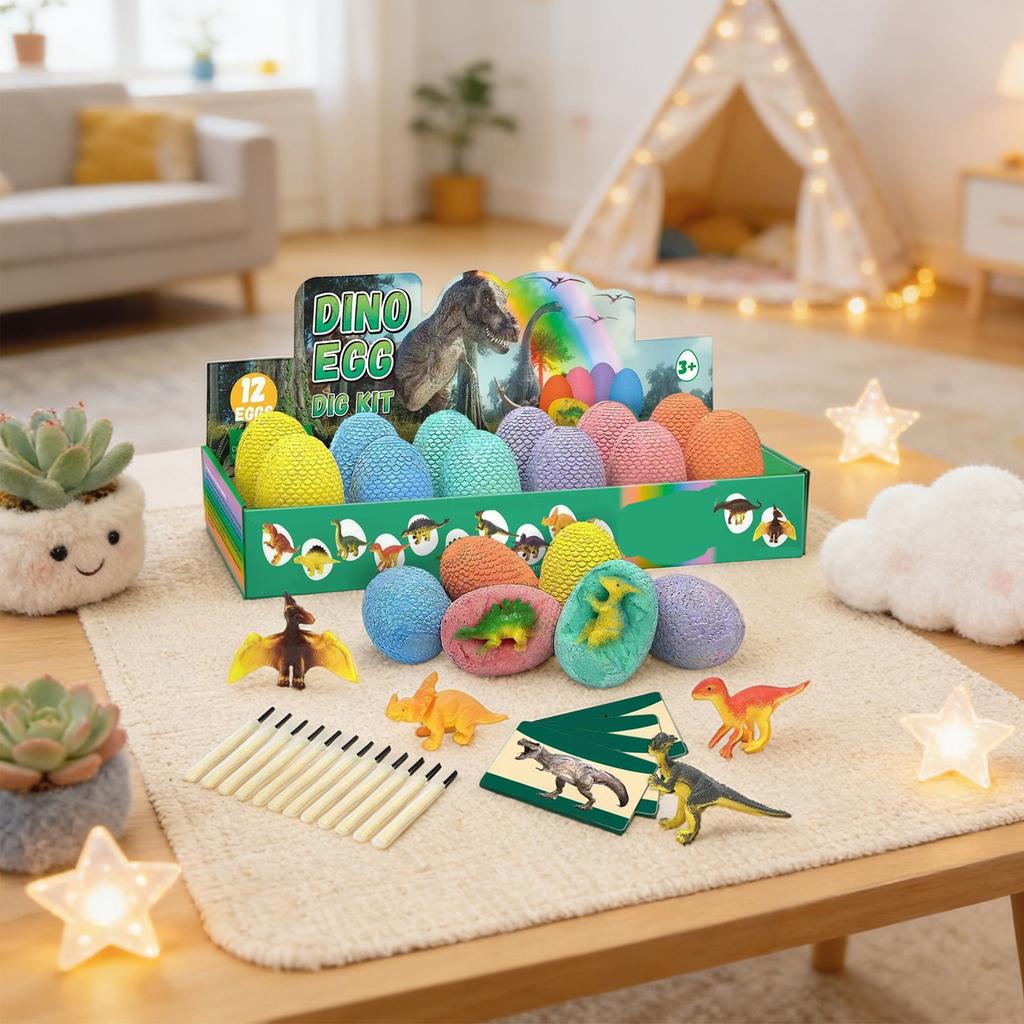 Dinosaur Excavation Archaeological Model Toy Simulation Skeleton Treasure Gift