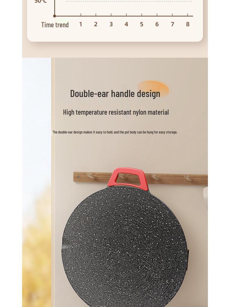 Korean Round Maifan Stone Grill Pan: Multifunctional Non-Stick Electric BBQ Plate