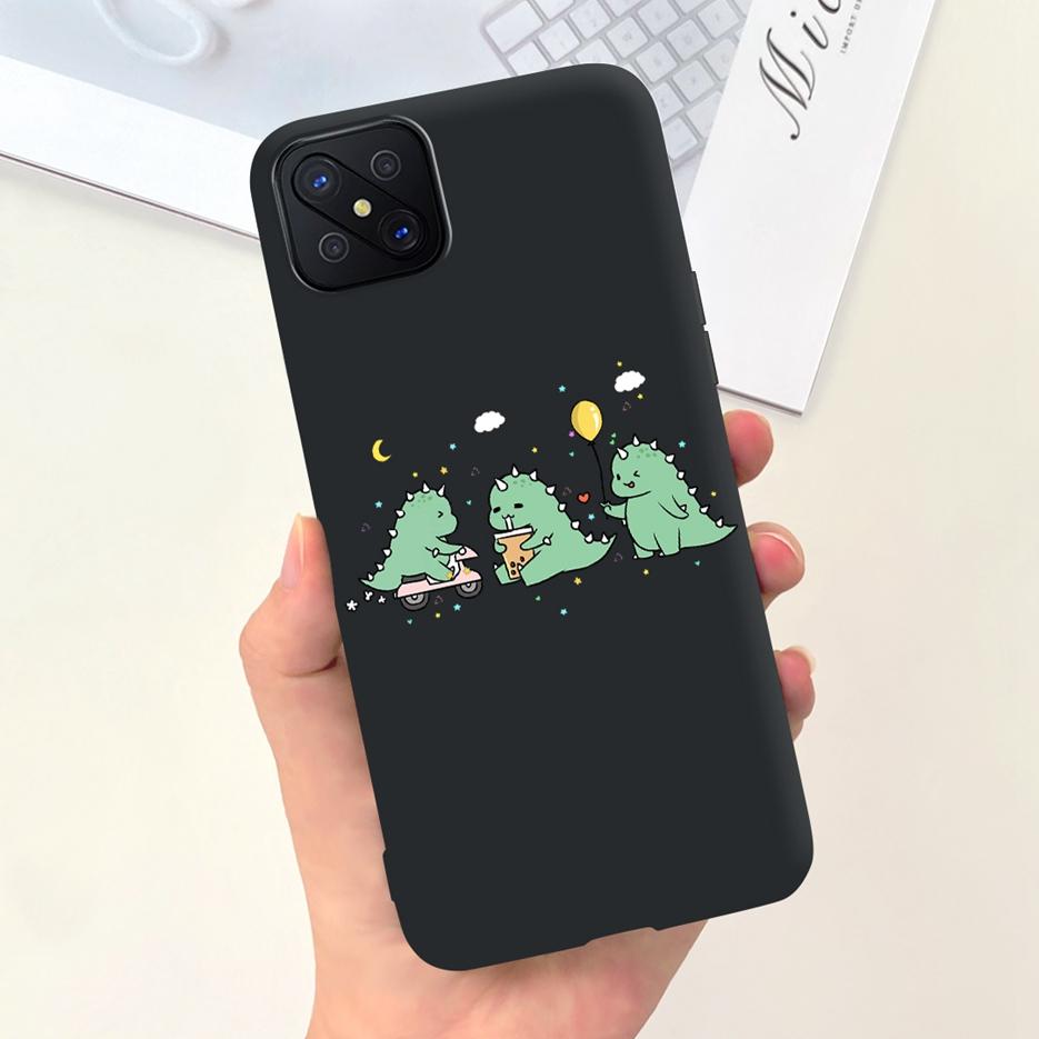 For Oppo Reno 4Z 5G Case CPH2065 Lovely Candy Painted Cover Soft Silicone Phone Case For Oppo Reno4 Z Reno4Z Fundas 6.57'' Coque