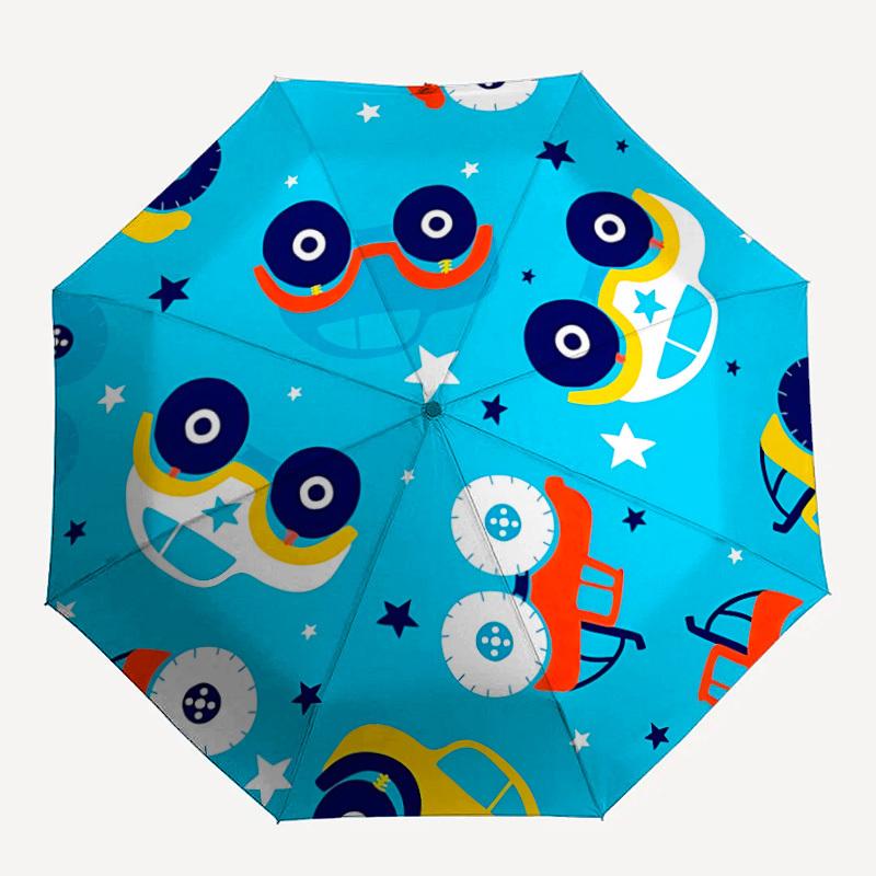 

1pc Car Pattern Automatic Umbrella - 8-Rib Durable Frame, Portable Fashion Accessory & Holiday Gift yy251117205