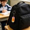 Back to School Gift 8Pcs Keychain Set, Theme Acrylic Keryring Set for Students, Decorative Accessories Bags & Backpack Students