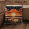 2D Mexican Desert Sunset Throw Pillow Covers** Pattern Cushion Cover Suitable For Sofa Bedroom Car Pillow Cover