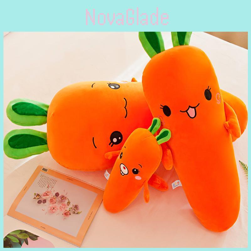 Delightful Carrot Sleeping Pillow Plush Toy Cushion For Kids Room Decor