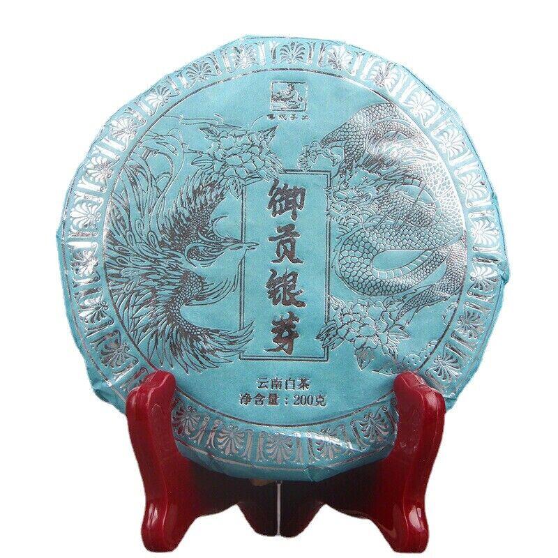 200 г чая Пуэр Ча с одним бутоном Лунный свет Белый торт Чай Белые волосы Серебряная игла — фото 2