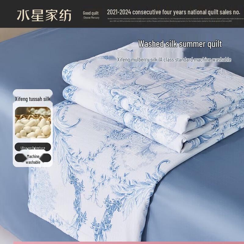 

Mercury Home Textiles 100% Silk Summer Quilt