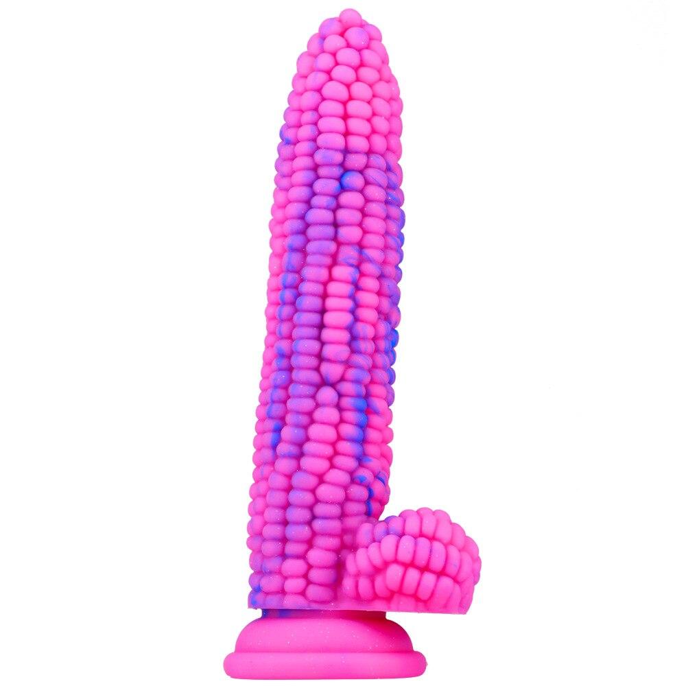 BDSM Sex Corn Shape Dospělá hračka Chastity Dildo Big Dick Anální hračky Masturbátor pro ženy Fleshlight Harness