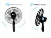 Camel Copper Electric Oscillating Floor Fan with Timer & Remote - Low Noise Industrial Stand Fan