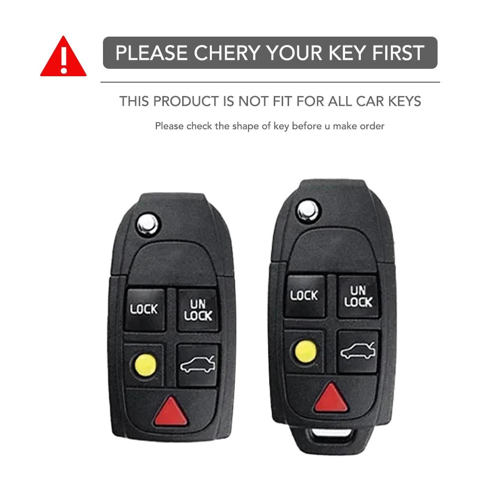 Car Key Cover Case Shell Holder Bag For Volvo S60 S90 XC40 XC60 XC90 V60 V90 Polestar 1 Polestar 2 Auto Key Protection Accessory