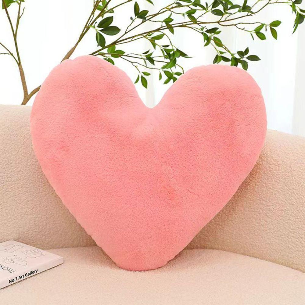 Creative Gift PP Cotton Heart Plush Pillow Heart Shape Fluffy Soft Pillow 30cm Soft Stuffed Pillow Valentines Day