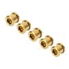 5 Pack 6.5MM Single Chainring Bolts Set High Strength Ti Alloy Universal Single Chainwheel Bolts