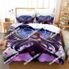 3D Printed Magica Devil Homura Akemi Bedding Set for Boys Girls Duvet Cover Pillowcase Twin Queen King Full Single Double Sizes