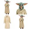 Cute Baby Yoda Mandalorian Kids Cosplay Costume For Halloween Fun
