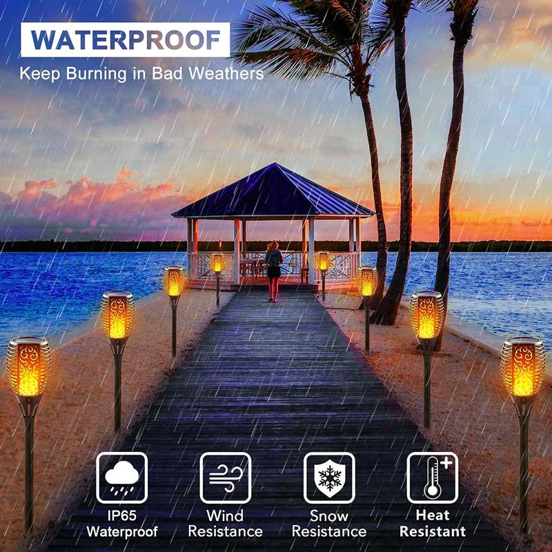 1pcs Solar Flame Ground Plug Light, 12led Torch Light, Outdoor Courtyard Garden Decoration Landscape Light, Waterproof Lawn Light