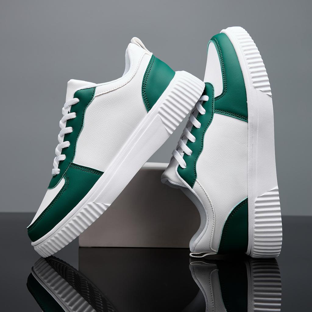 White Mens Daily Skateboard Athletic Shoes Stylish Outside Walking Tennis Shoes For Men And Women Athletic Running Footwear