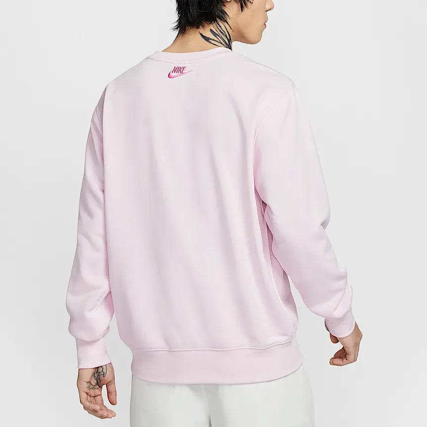 Nike Sportswear FW25 Fashion Minimalist Crewneck Sweatshirt Men Sweatshirt Pink IB8233663