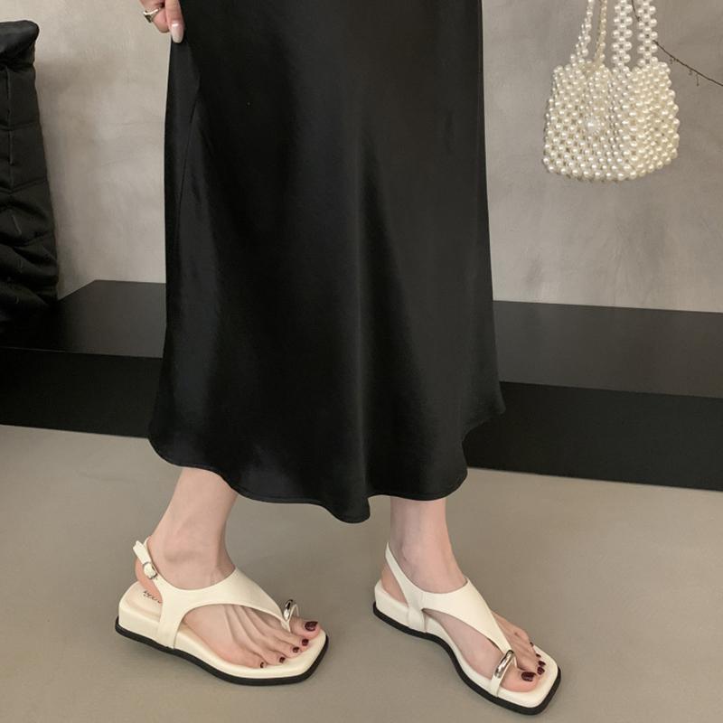 Fashion Summer Clip Toe Women Silver Sandals Fashion Wedges Heel Ladies Outdoor Gladiator Sandalias