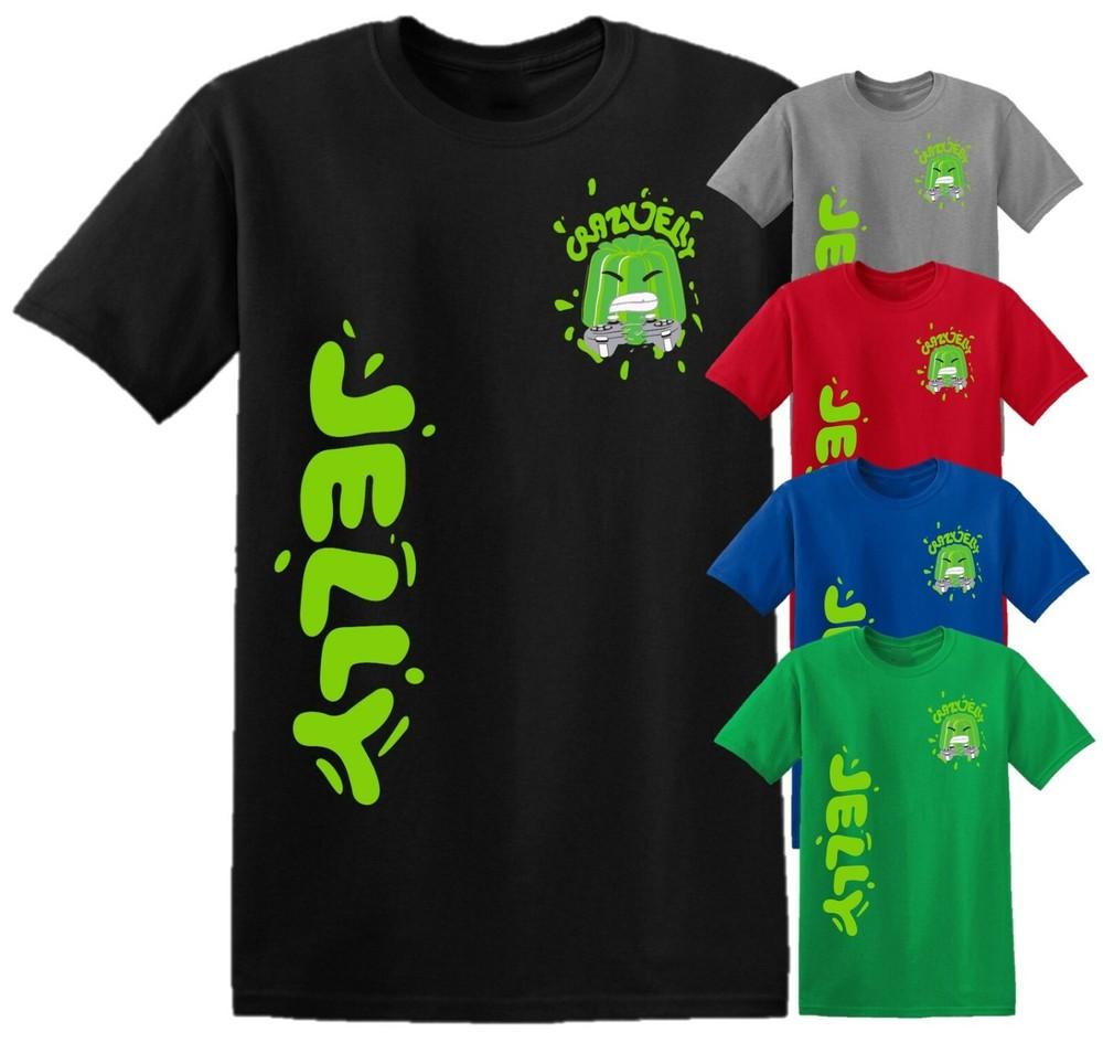 

Crazy Jelly Merch T Shirt Funny Youtuber Birthday Gift Tee Top Kids Boys 4XL