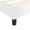 Box Spring Bed Frame White 90 x 190 cm Faux Leather