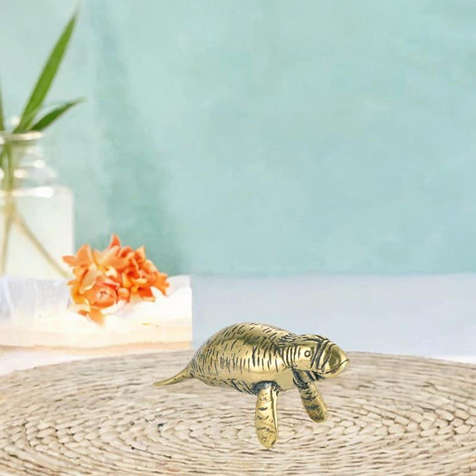 

Miniature Sea Lion Figurine Micro Landscape Compact Cute Small Brass Statue Desktop Ornament