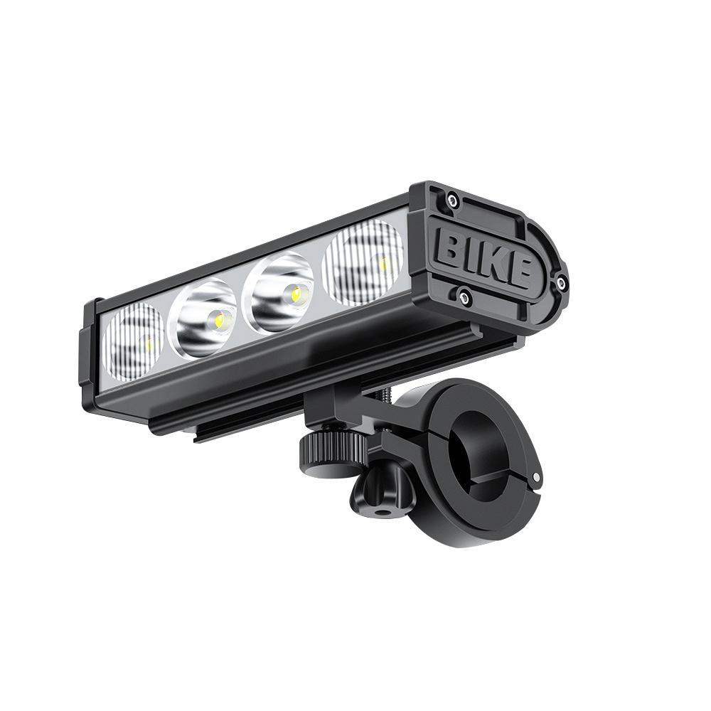Bicycle Headlight 4LED Bike Front Light Type-C Rechargeable Bicycle Handlebar Headlight Flashlight Cycling Lamp Bike Accessories