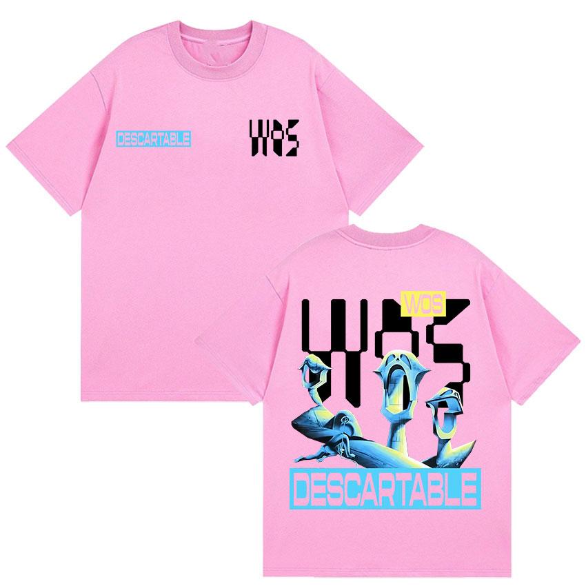 Rapper Wos Ds3 Album 2025 Logo Graphic T-shirt Men's Retro Fashion High Quality T Shirt Hip Hop Oversized Cotton Tees Streetwear