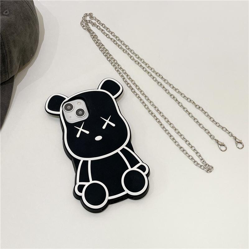 Fundas de teléfono de oso lindo para iphone 11 12 13 Pro Max 8/7 6 X XR XS Plus